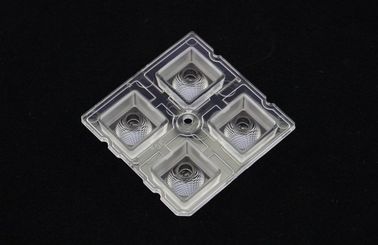 خرید PMMA Led Collimator Lens , 4 in 1 Led Optical Lens For SMD 5050 Led Lamp تولید آنلاین
