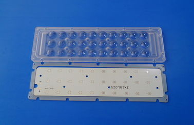 خرید 120 درجه 3x10 3535 لنت PCB هیئت مدیره LED و لنز آرایه ای و سینک گرما برای چراغ های بیرون از منزل تولید آنلاین