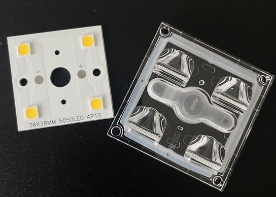 10w 15w 20w Square 5050 SMD LED Module Waterproof Lens 50x50mm 4 In 1 60/90/75x150 Degree