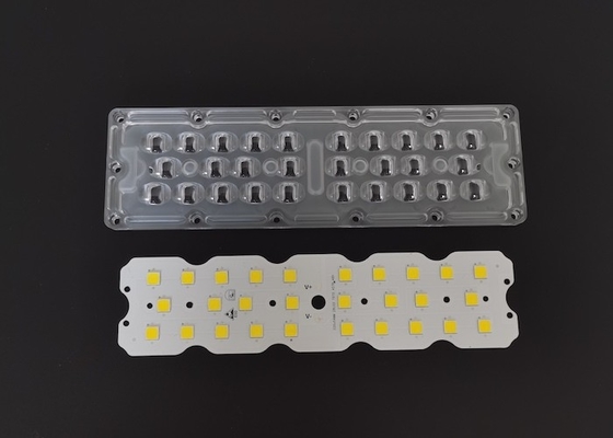 خرید 7070 SMD 28 LED Street Light Module 158X103 DEGREE لنز نور بیرونی با حرارتی تولید آنلاین