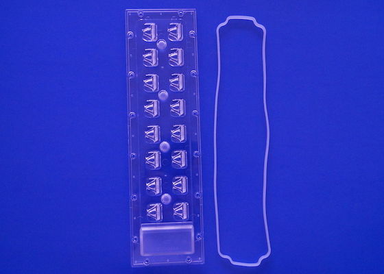 252x70mm Series 3535 LED Array Lens Waterproof IP65 For 16 LED Board 16w 24w 36w