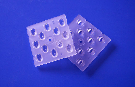 Square Shape 50mm 12 Points TYPE II-M Degree Plastic Led Street Light Lens