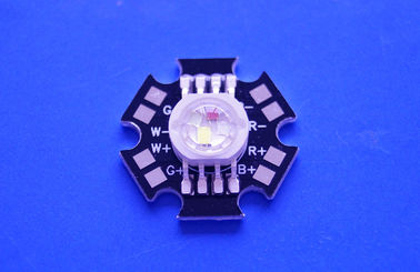 خرید 4X3W Epistar چراغ تراشه بالا قدرت RGBW هدایت دیود با ستاره PCB سیاه و سفید تولید آنلاین