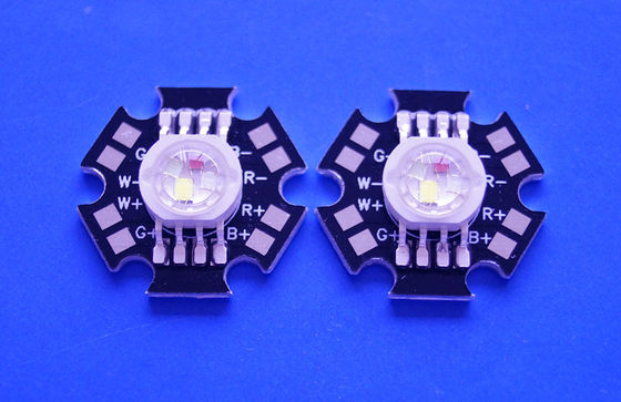 4X3W Epistar LED Chip High Power RGBW Led Diode With Black Star PCB