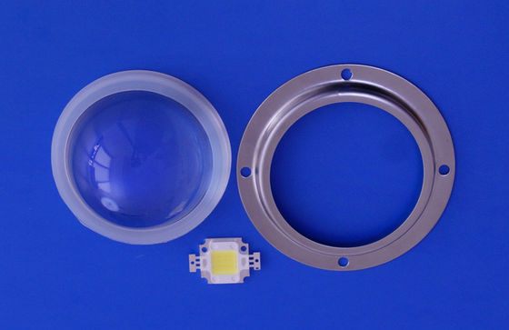 50W Led Glass Lens / LED Optical Lens For Led light , 60 degree Beam Angle