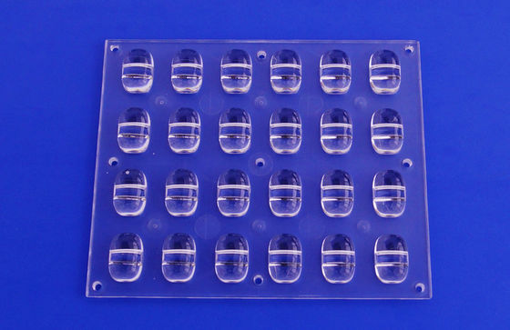 Optical PC 24W Lens Led Street Lights Retrofit PC Bridgelux Lens 75x135 Degree