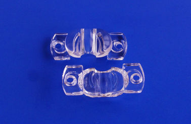 خرید لنز با کیفیت بالا لنز نوری COB / SMD 120 × 45 درجه PMMA 93٪ Transmittance تولید آنلاین