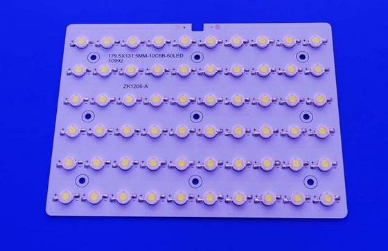 60W Lens Custom SMD LED PCB Board For Bridgelux Street Light Module