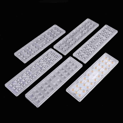 خرید 5050 SMD Led Lens Array PC Led Optical Lens 270x75mm For Led Street Light تولید آنلاین