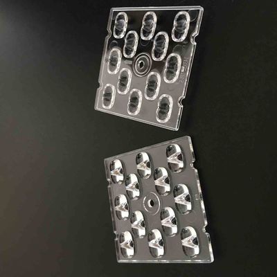 SMD 3030 Led Lens , TP4-S 50x50mm Led Optical Lens For Led Street Light