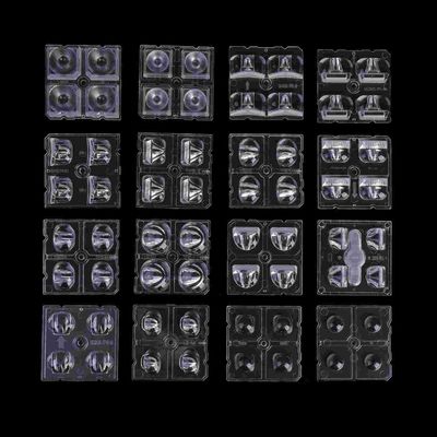 2x2 Led Module 50x50mm 4 in 1 LED Optical Lens For Road Lamp