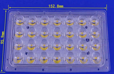 خرید PCB Solder Bridgelux LED LED Lens Array for 28W Street Lamp تولید آنلاین