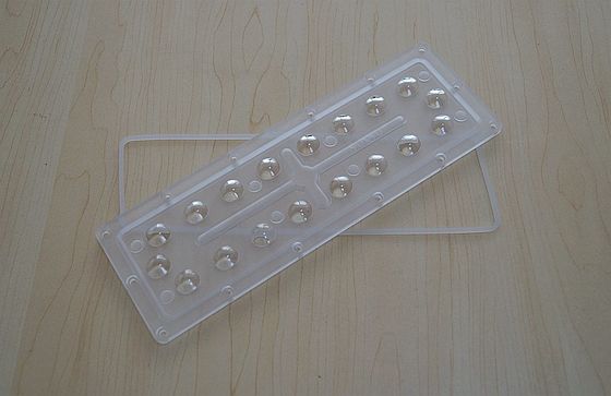 18W 90x90 Degree LED Reflector Lens / Led Optical Lens For Street Lighting