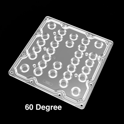 130x130mm 30 led لنز اپتیکال 30 درجه 60 درجه 90 درجه 50 وات 80 وات 100 وات