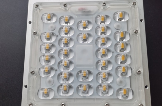 50W SMD 5050 اجزای چراغ های خیابانی LED، لنز LED 236x70mm 130x130mm