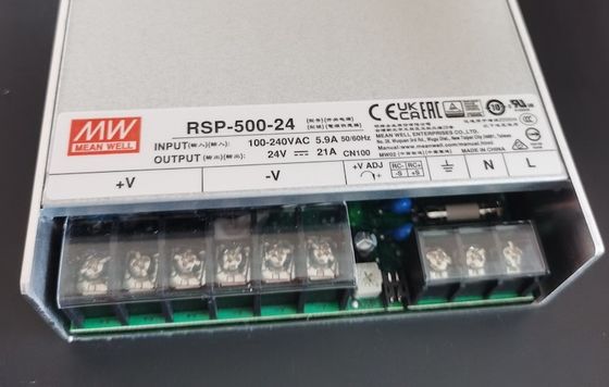 منبع تغذیه سوئیچینگ MEAN WELL RSP-500-24 24V 21A 504W AC DC تک خروجی محصور شده