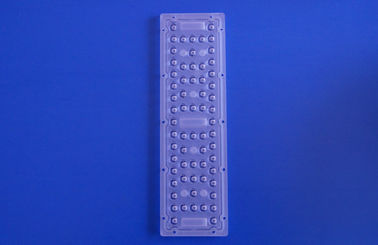 لنز TYPE3 64pcs 3030 لنز 250 * 74mm مواد پلاستیکی رهبری نور خیابان نور آرایه لنز