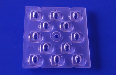 12 در 1 3030 SMD LED PC آرایه لنز 60 درجه / 90 درجه / TYPE III برای ماژول 5050