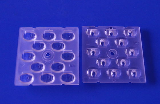 لنز 50x50mm LED Street Light با مواد PC نوری و زاویه پرتو TPIII-M برای LED SMD 3030