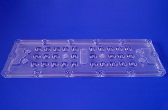 آرایه لنز LED SMD 5050 سفارشی شده 28 در 1 با زاویه پرتو 80x150 درجه برای نور خیابان