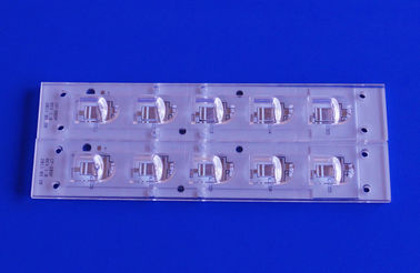 لنز PMMA Led Street Light Lens 40x80 درجه زاویه پرتو لنز با ماژول PCB