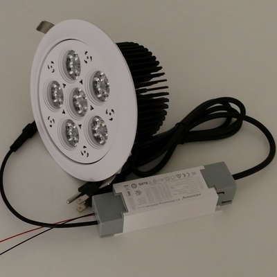 40w 36 درجه 3000K-9000K IP20 LED Downlight Spotlight با روشنایی داخلی راننده Dimmable
