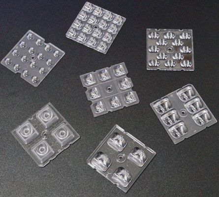 50X50MM 2x2 LED آرایه PC لنز 4 / 6 / 8 / 12 / 16 / 24 LED برای 3030 / 3535 / 5050 SMD LED