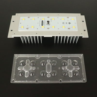 ماژول چراغ خیابانی LED 12–50W 5050 SMD با زاویه پرتو 145x70 درجه و هیت سینک آلومینیومی یکپارچه برای روشنایی صنعتی و جاده ای
