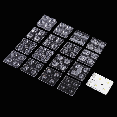 2x2 ماژول های LED Street Light Lens PC Led Lens برای چراغ های جاده ای