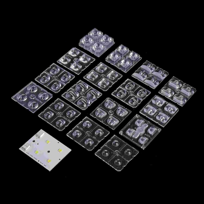 2x2 LED Module 50x50mm 4 در 1 لنز نوری LED برای چراغ جاده ای