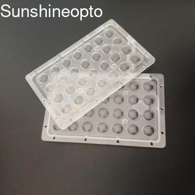 برد مدار چاپی LED SMD 3030 سفارشی برای ماژول های نور LED 35 تا 50 وات با زاویه پرتو 90 درجه و لنز PC نوری