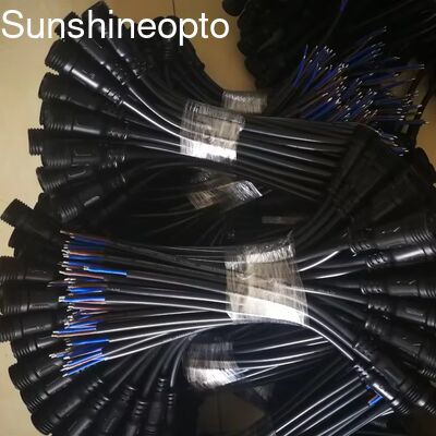 3 پین ضد آب مرد / زن M12/M19 سیم الکتریکی IP67 24AWG کابل کانکتور