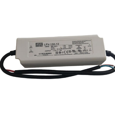 Meanwell 120W 12V IP67 ضد آب راننده LED ولتاژ ثابت منبع برق