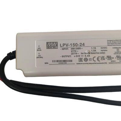 منبع تغذیه انبوه 150 وات 24 ولت تک خروجی IP67 ضد آب برای روشنایی داخلی LED