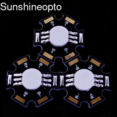 دیود ساطع کننده نور ال ای دی 3 وات RGB با قدرت بالا با زاویه پرتو 120 درجه و طراحی ستاره