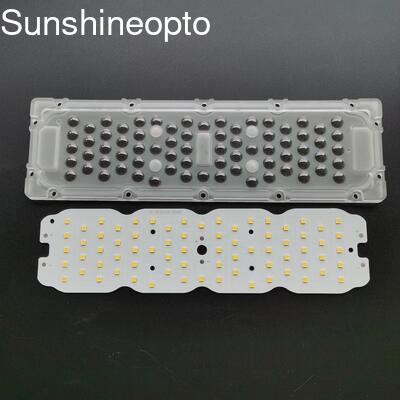 تخته برد PCB LED 50W 72 IN 1 3030 SMD با لنز 250x74x6.15mm برای کارخانه نور