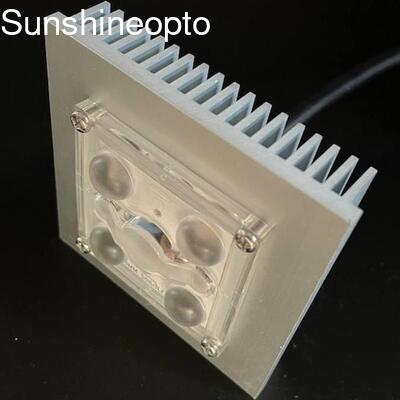 ماژول LED SMD 5050 SUN-D5050-4H1-150X75-TPII-S-B با لنز نوری PC با زاویه 150x75 درجه برای روشنایی خیابان، تونل و پارکینگ