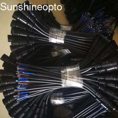 3 پین ضد آب مرد / زن M12/M19 سیم الکتریکی IP67 24AWG کابل کانکتور