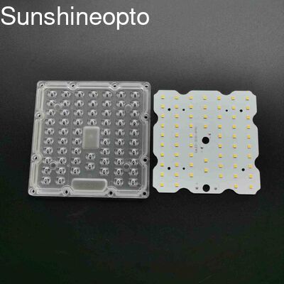 برد PCB ماژول LED 130x130mm با لنز اپتیکال PC و LED SMD3030