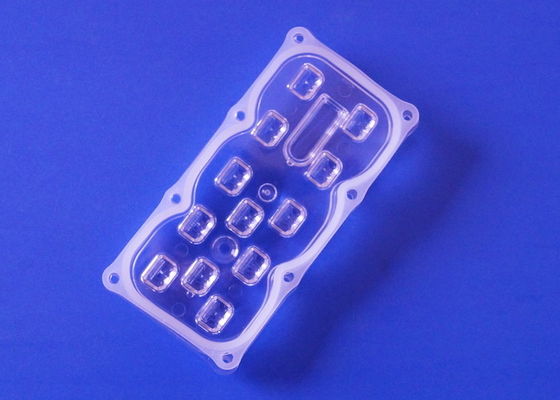 12 Pieces 3535 SMD LED Street Light Lens Module Optical Grade PC 91% Tranmittance