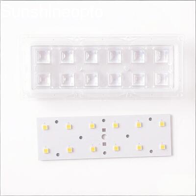 ماژول LED 2×6 SMD 5050 LED Street Light Retrofit 5000LM با لنز نوری 60×60 درجه