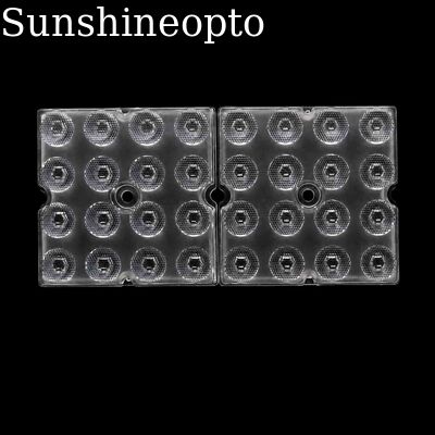 لنز 20 درجه 3030 SMD PC اپتیکال LED High Bay 50 × 50 میلی متر لنز نوری باریک پرتوی 16 در 1