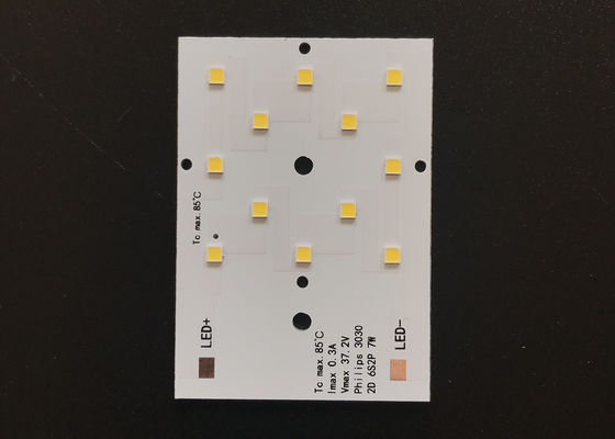 7W SMD 3030 LED PCB Board با ضخامت 1.5mm و اندازه 50 * 70mm برای کاربردهای سفارشی