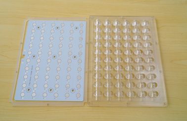 لنز تصادفی LED با کارایی بالا 60 وات ، لنز چراغ خیابان xpe