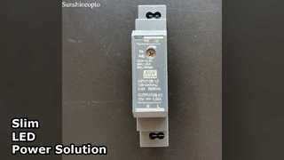 منبع تغذیه LED 12 ولت 15 وات ریل DIN باریک